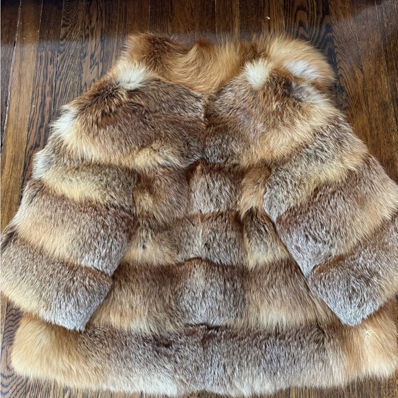 Luxurious Dominic Red Fox Golden  Fur coat  Jacket - Picture 17 of 17